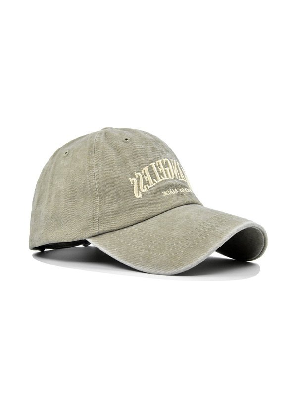 Vintage Wash Letter Embroidery Baseball Cap-1